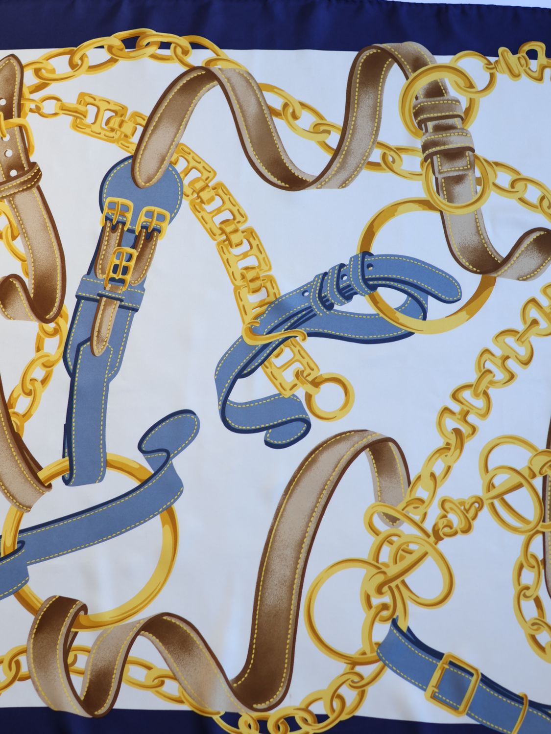 Celine Belts &amp; Chains Silk Scarf