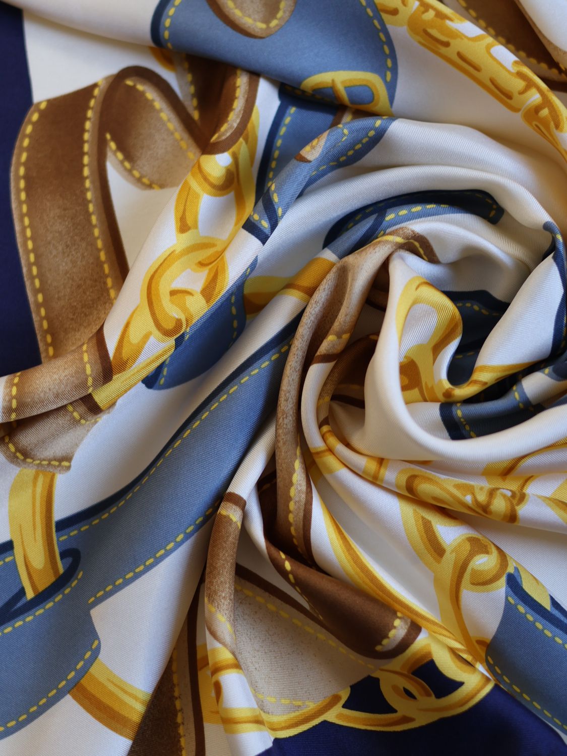 Celine Belts &amp; Chains Silk Scarf