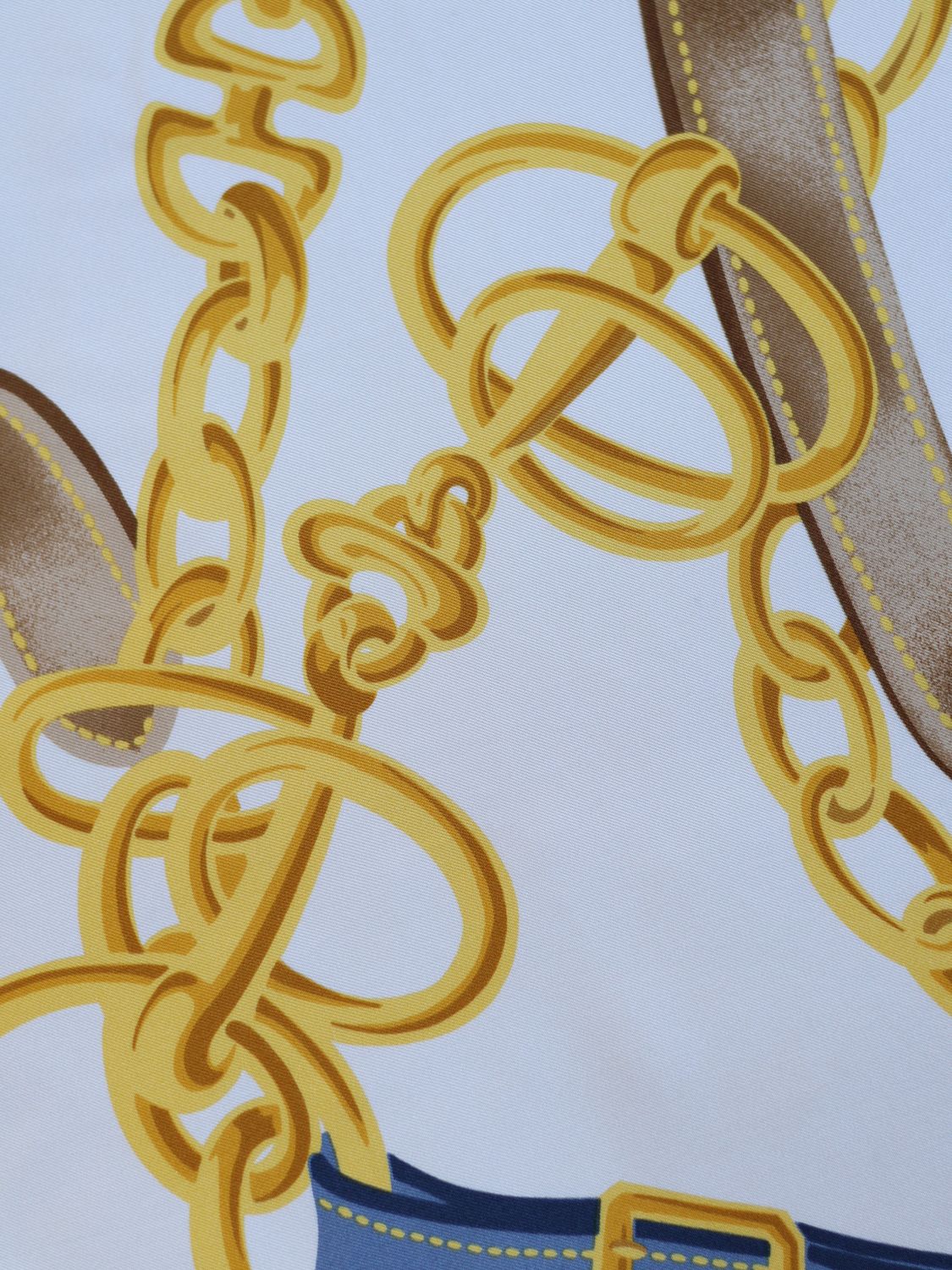 Celine Belts &amp; Chains Silk Scarf