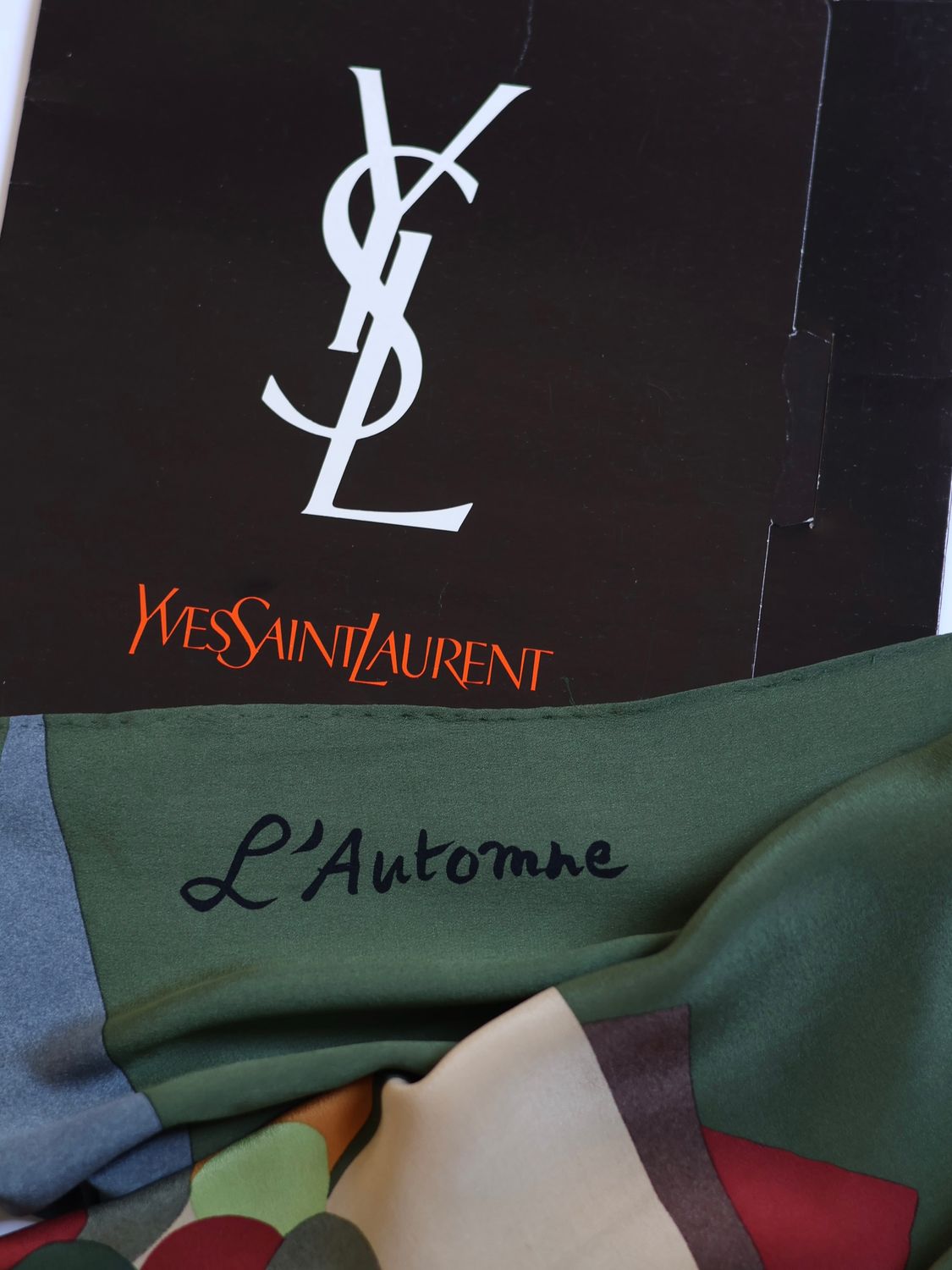 YSL Autumn Silk Scarf