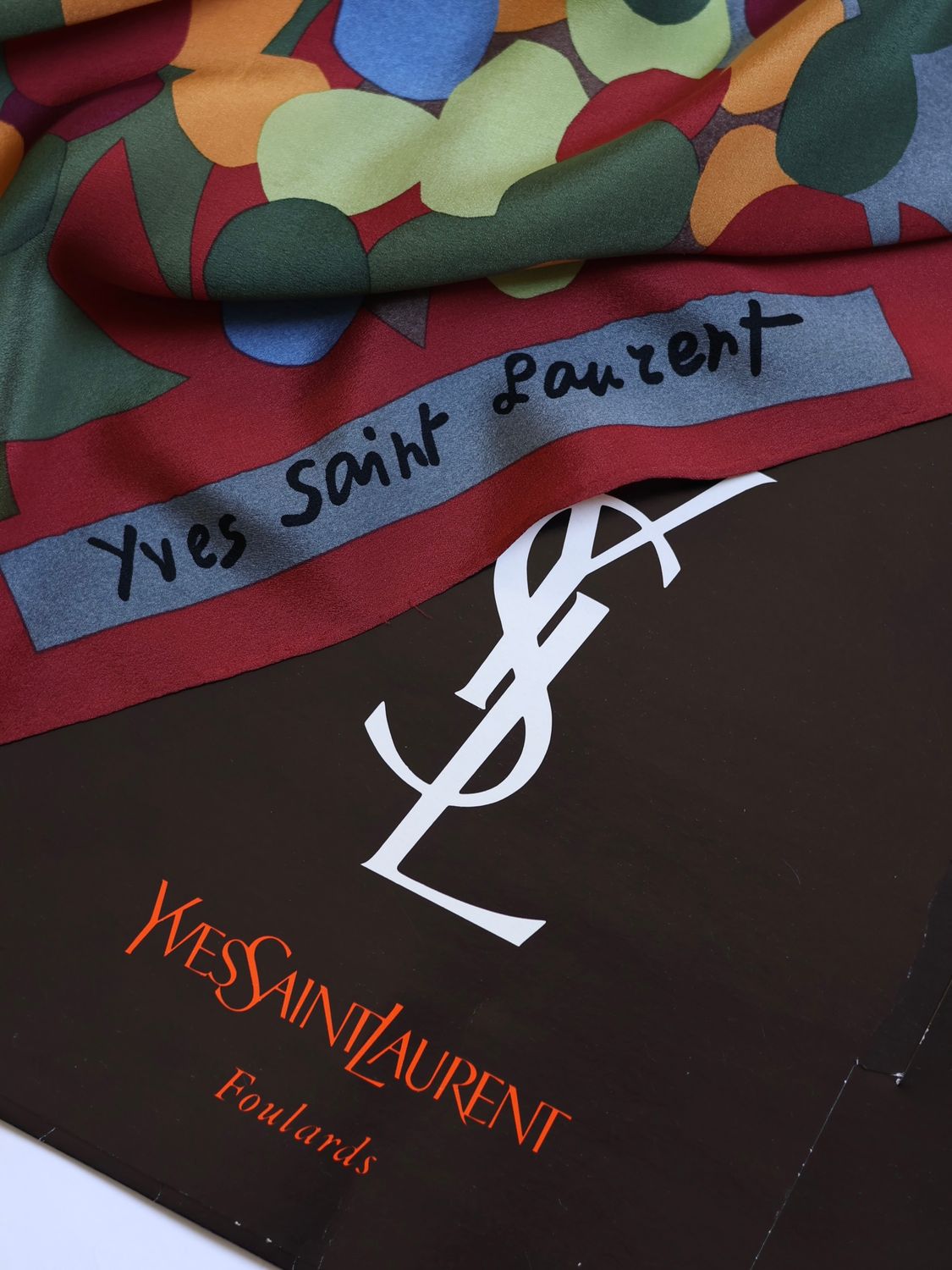 YSL Autumn Silk Scarf