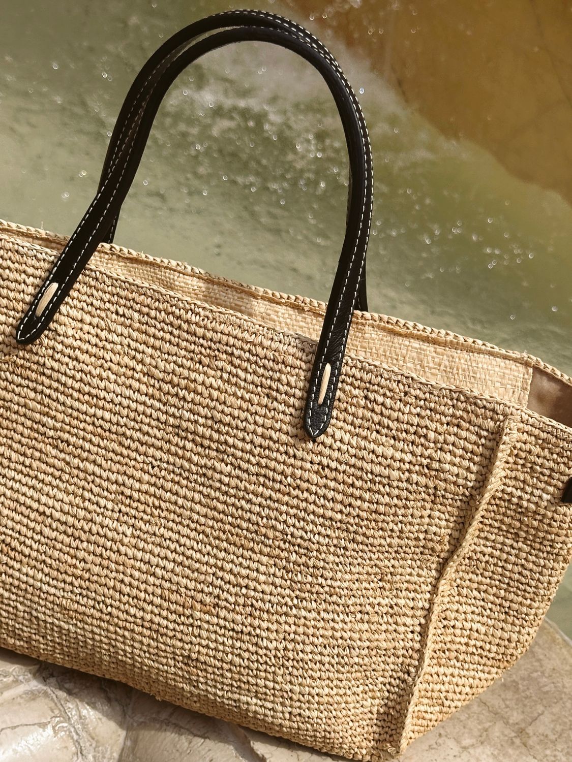 Côte Raffia Basket Bag