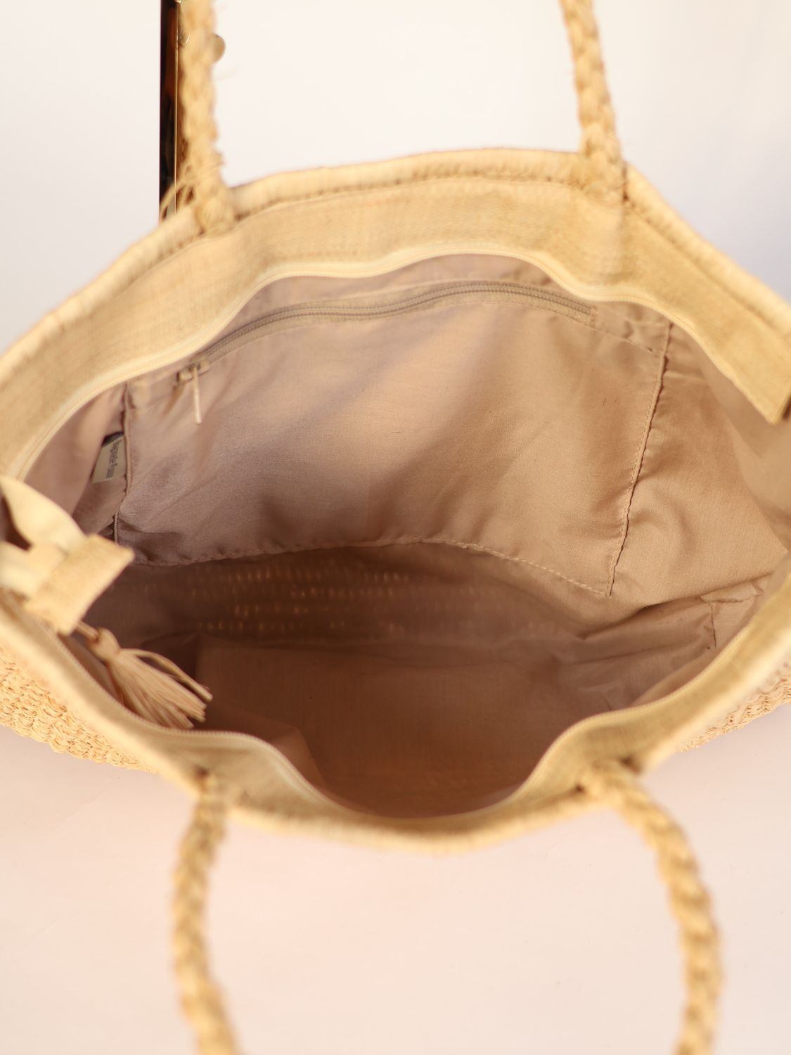 Cassis Raffia Basket Bag