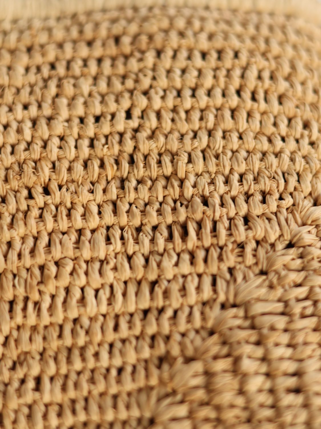 Cassis Raffia Basket Bag