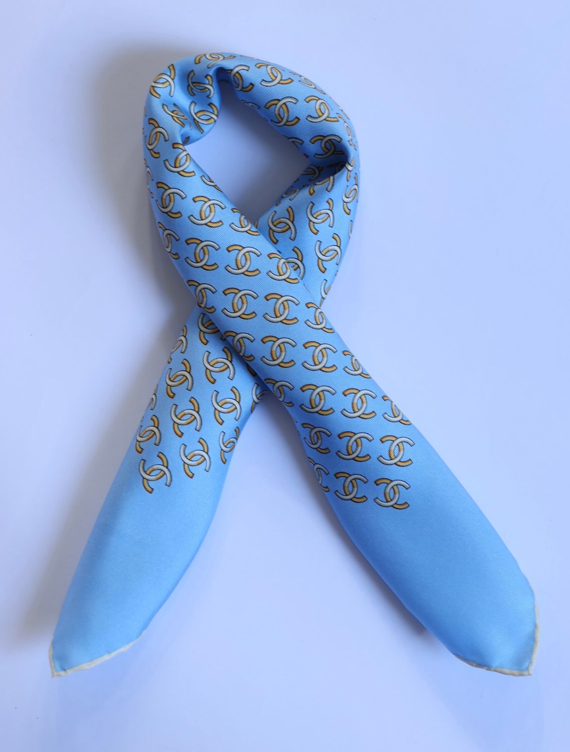 Chanel Monogram Silk Scarf