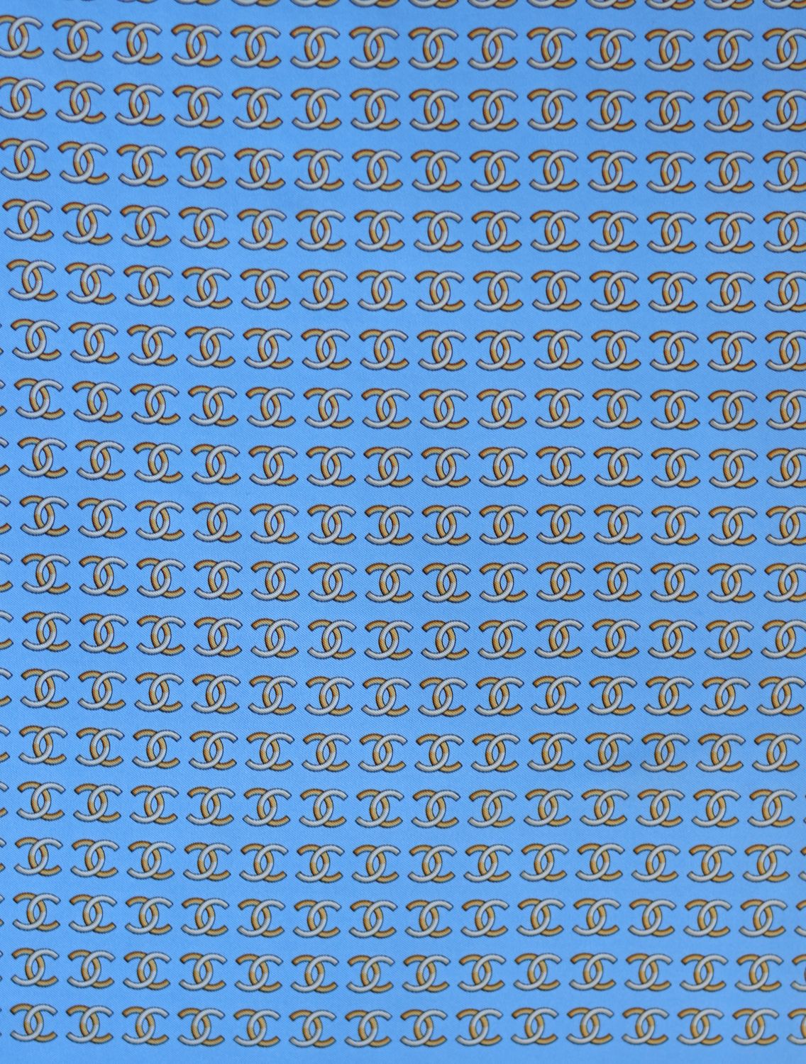 Chanel Monogram Silk Scarf