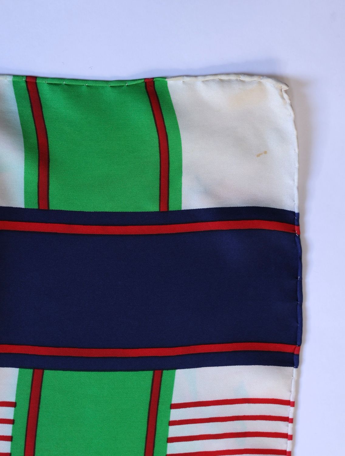 YSL Stripes Silk Scarf