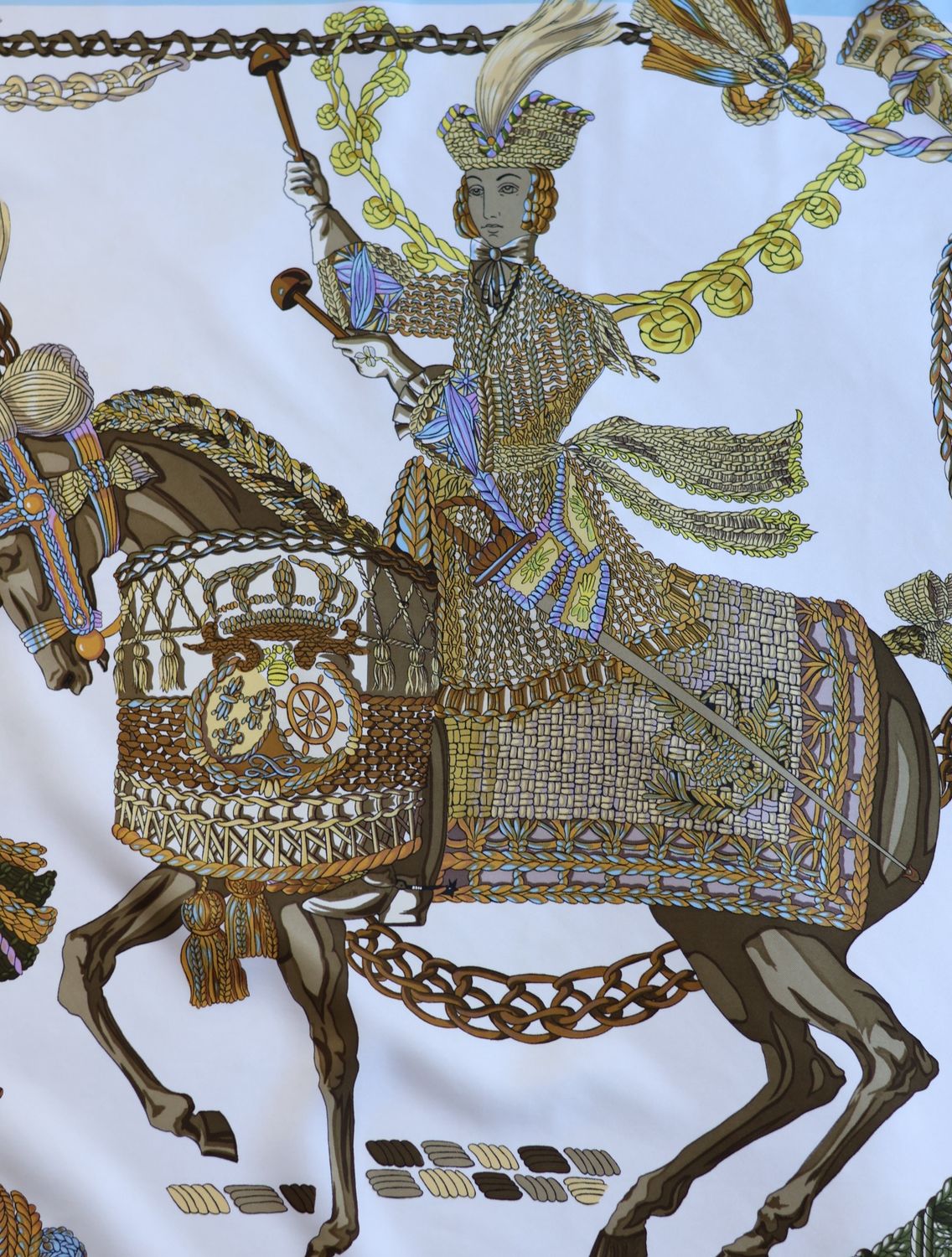 Hermès Le Timbalier Silk Scarf