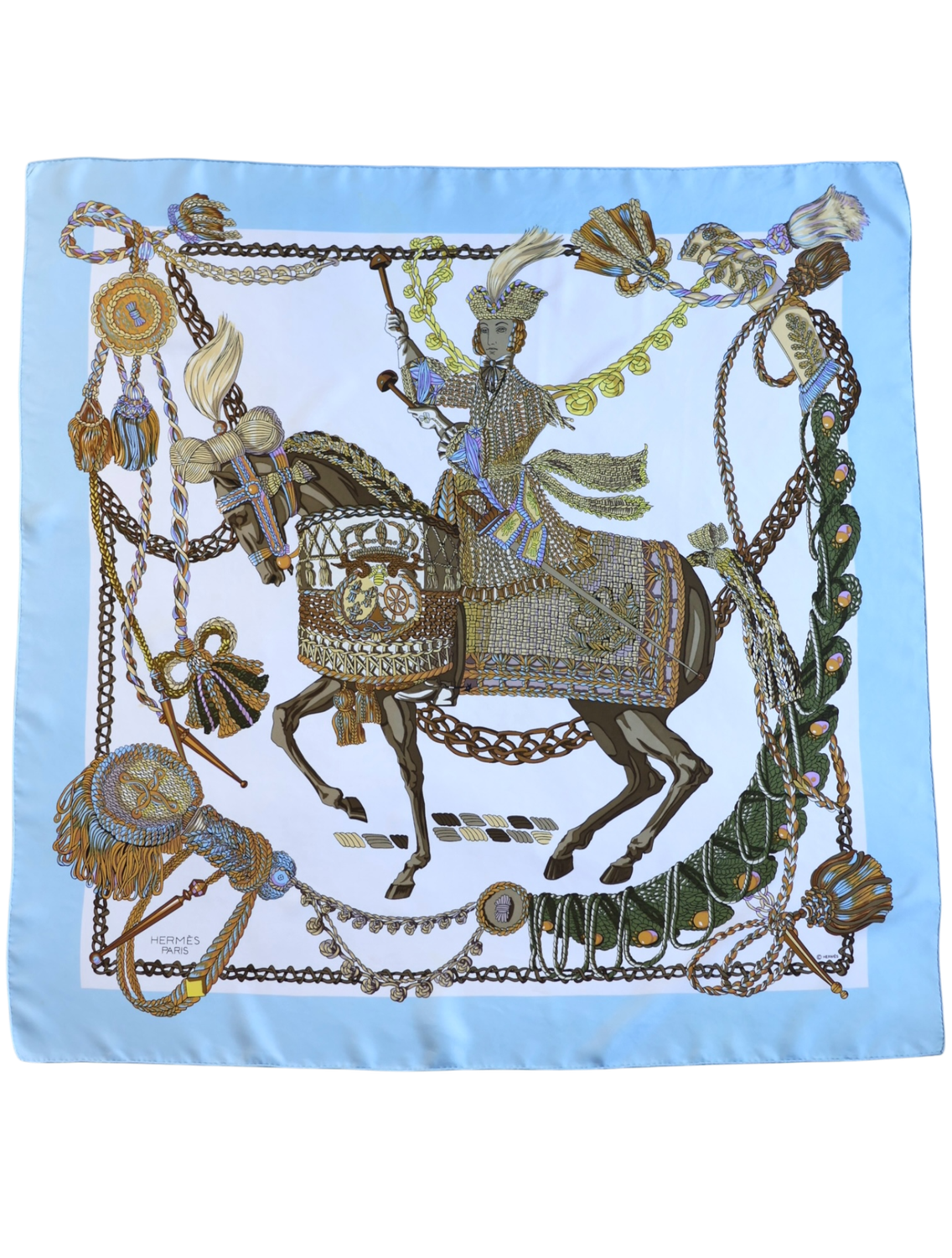 Hermès Le Timbalier Silk Scarf