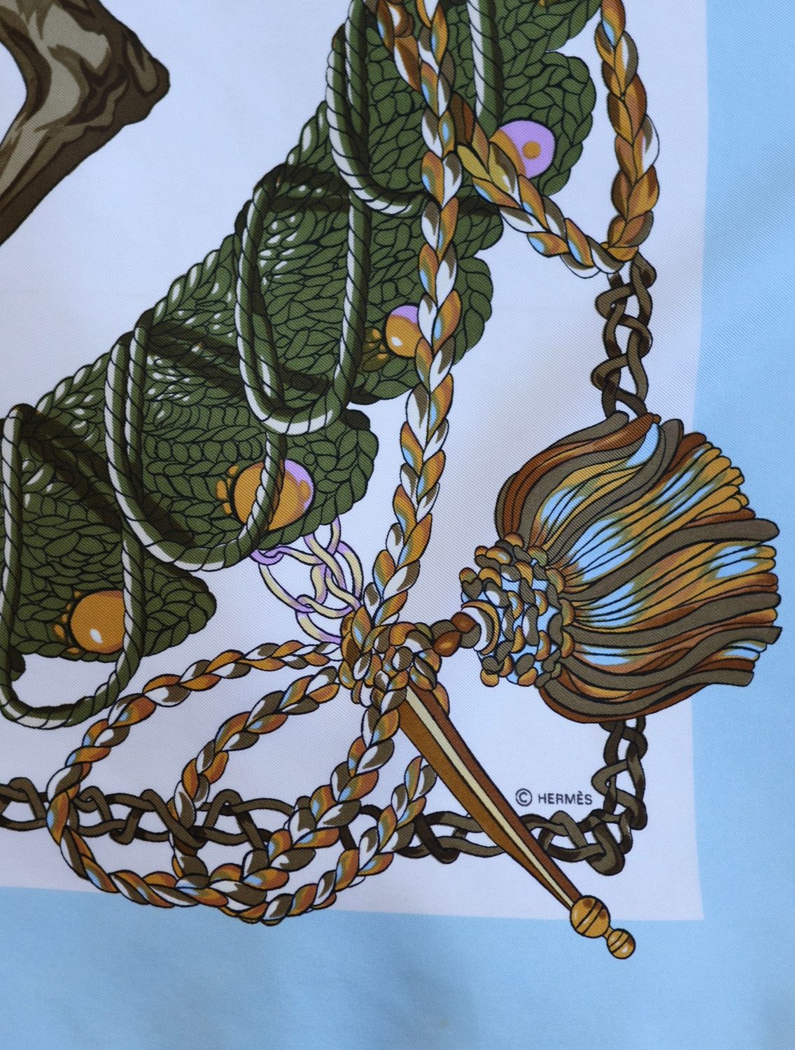 Hermès Le Timbalier Silk Scarf