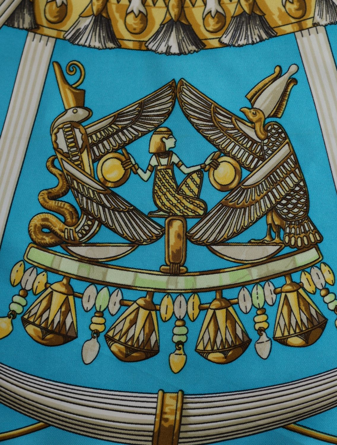 Hermès Scarabées et Pectoraux Silk Scarf