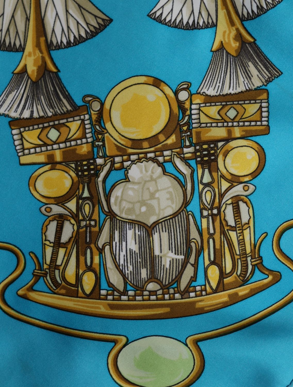 Hermès Scarabées et Pectoraux Silk Scarf