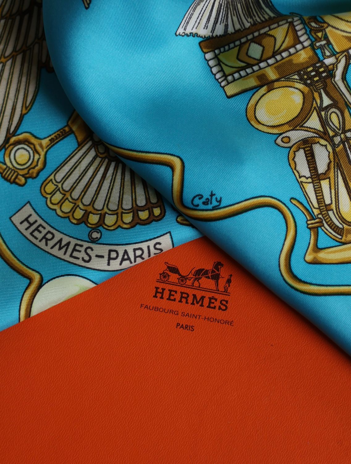 Hermès Scarabées et Pectoraux Silk Scarf