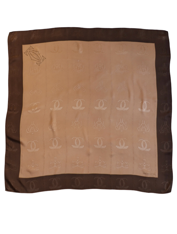 Cartier Jacquard Silk Scarf