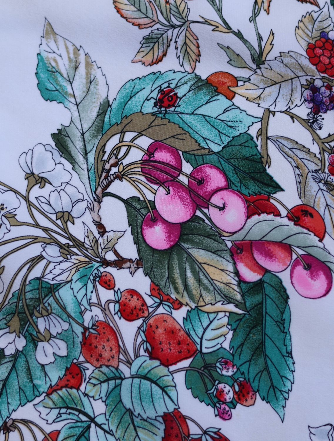 Gucci Flora Panier Silk Scarf