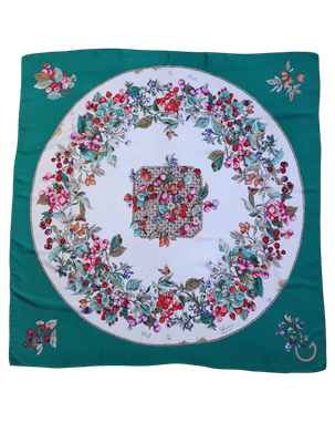 Gucci Flora Panier Silk Scarf