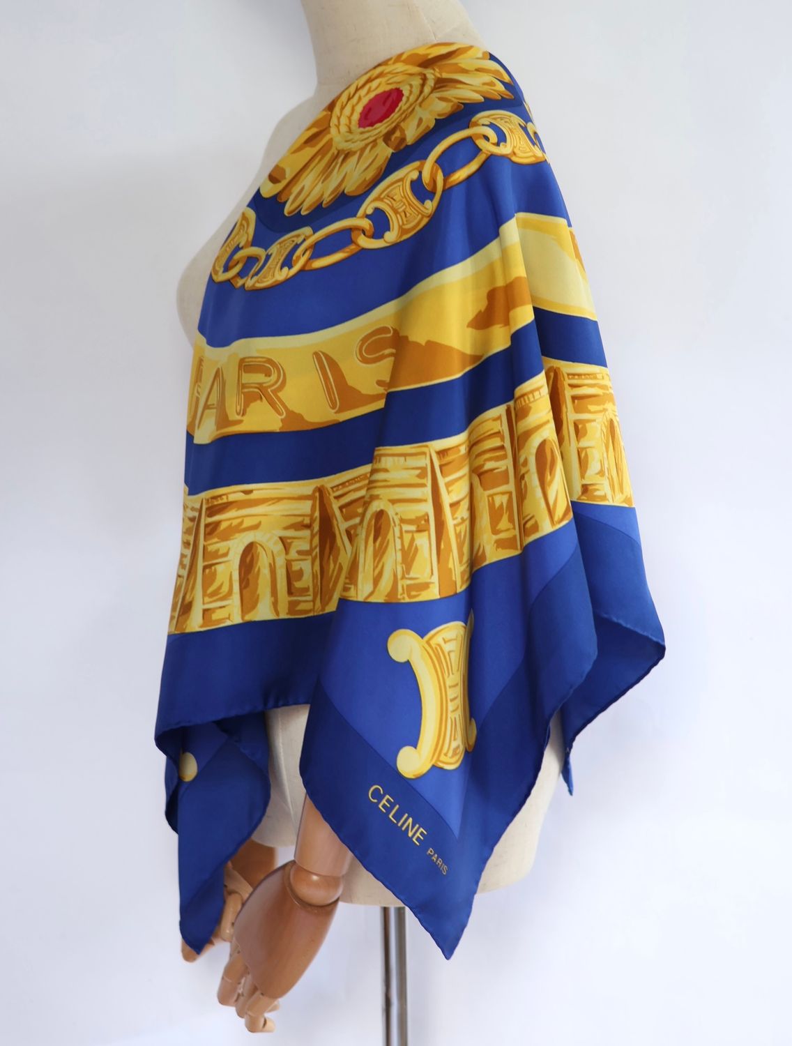 Celine Arc de Triomphe Silk Scarf