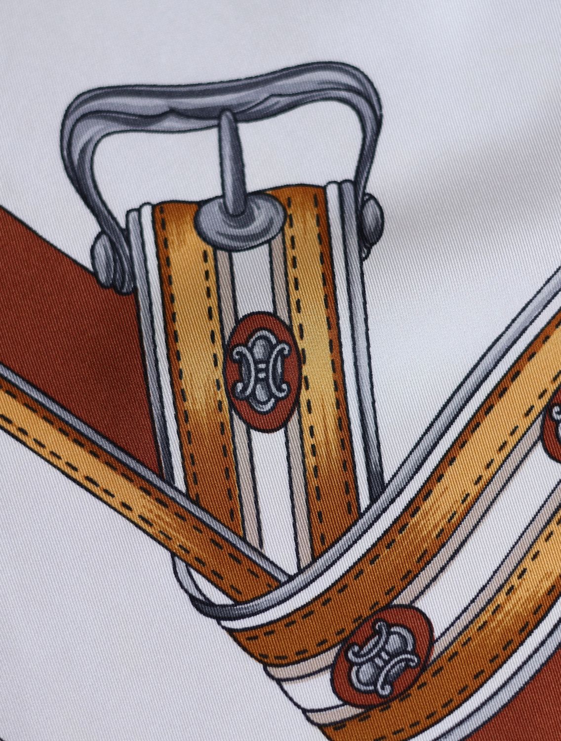Celine Bridles Silk Scarf