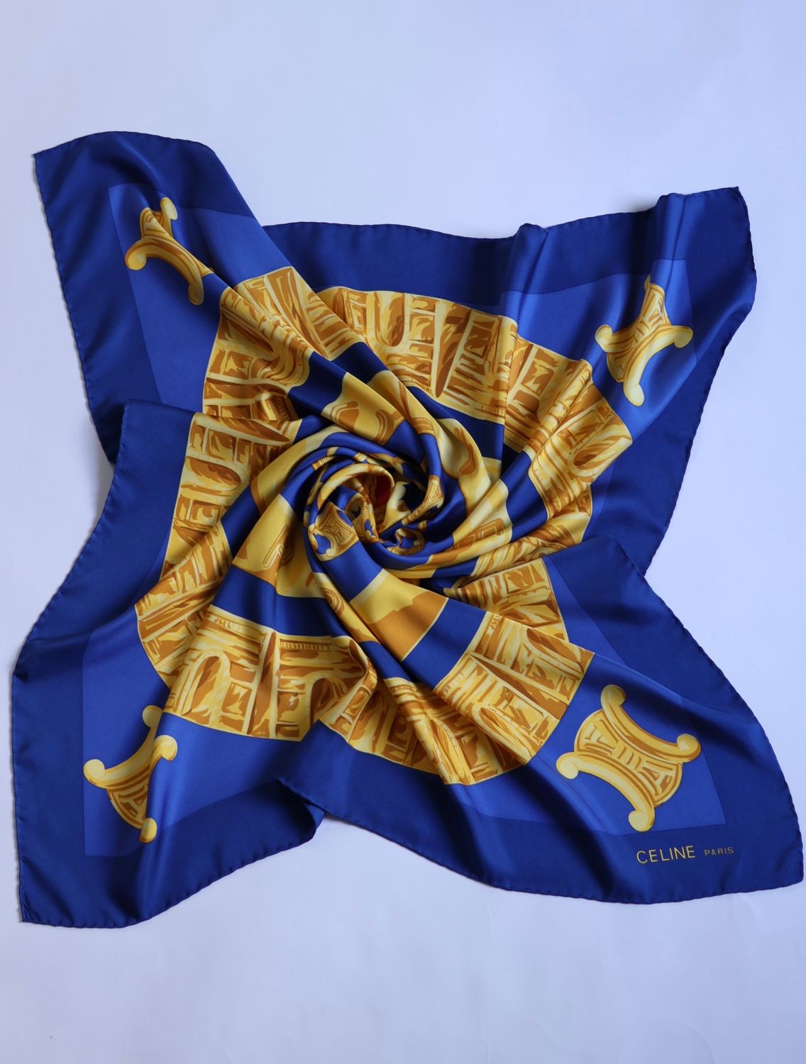Celine Arc de Triomphe Silk Scarf