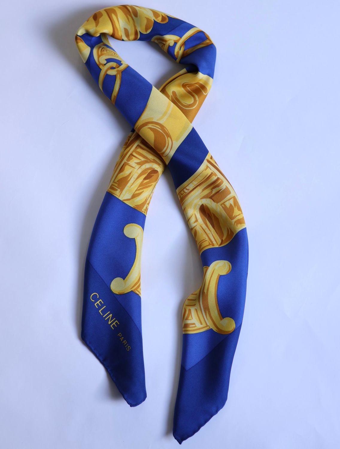 Celine Arc de Triomphe Silk Scarf