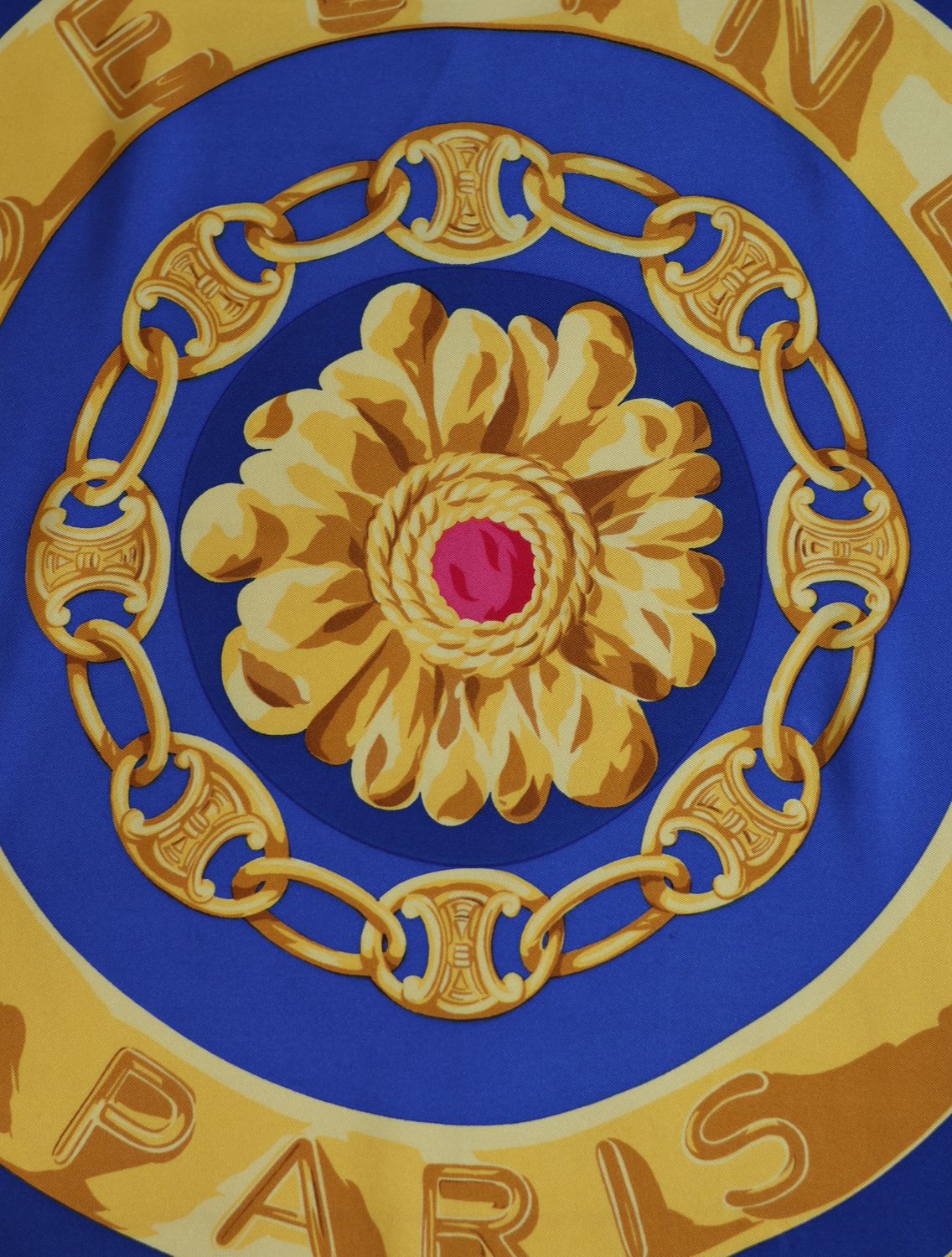 Celine Arc de Triomphe Silk Scarf