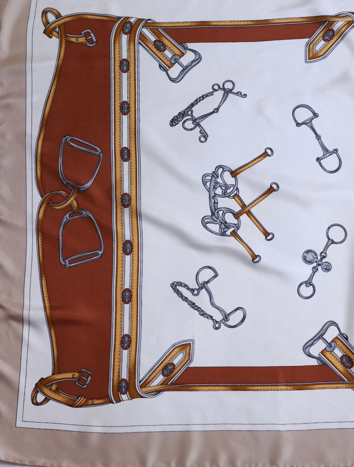 Celine Bridles Silk Scarf