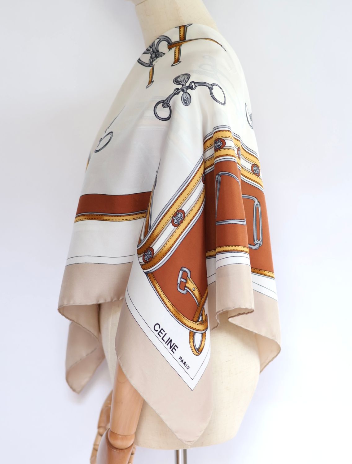 Celine Bridles Silk Scarf