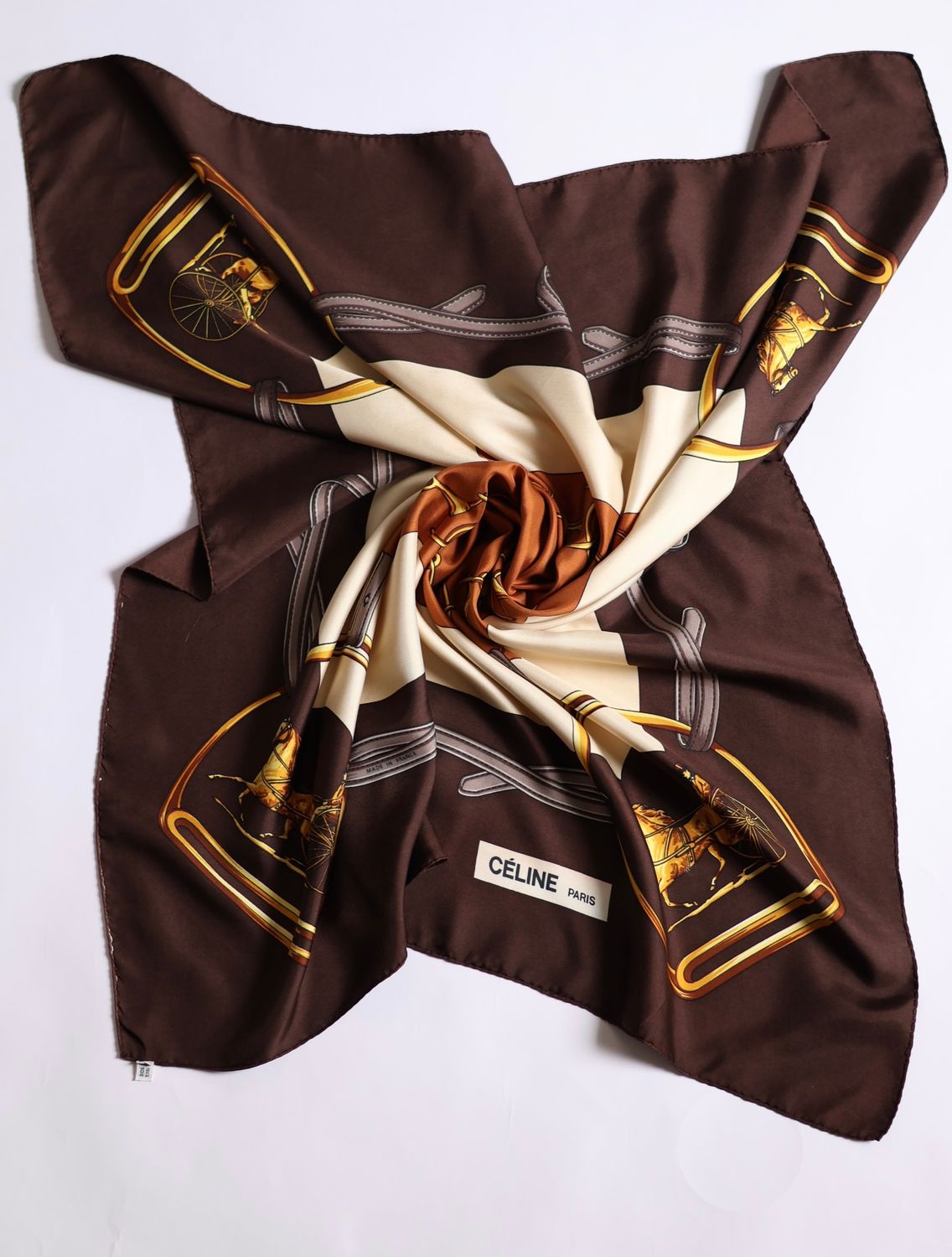 Celine Equestrian Silk Scarf