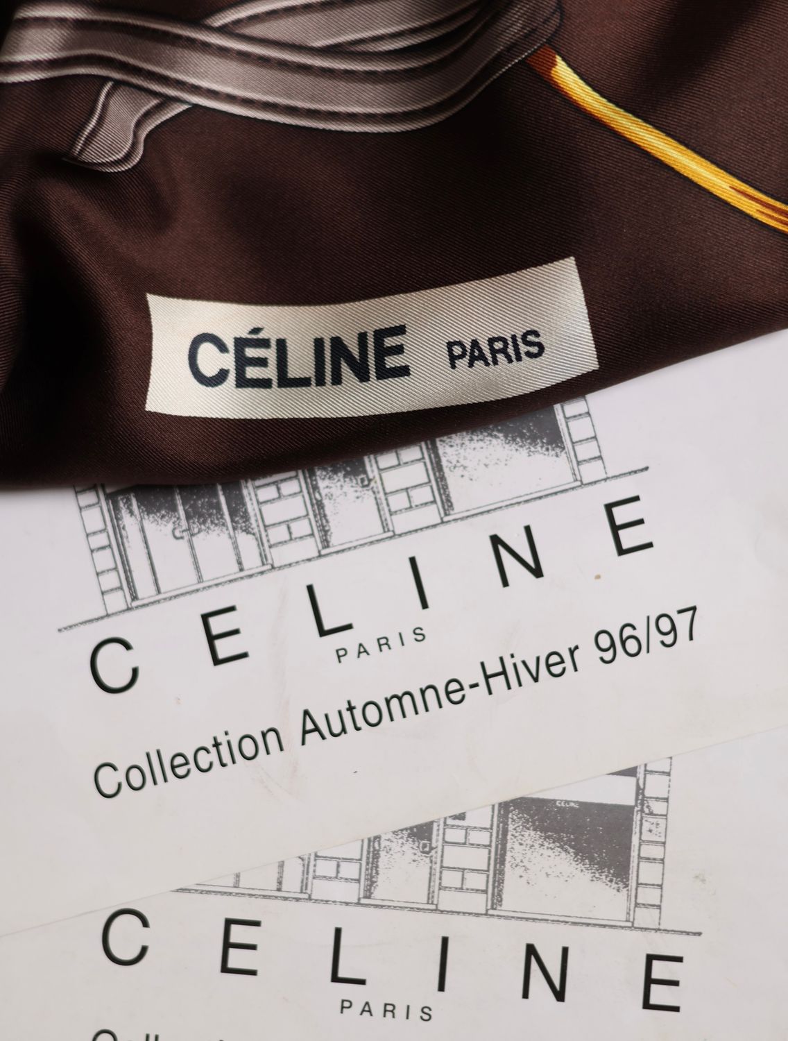 Celine Equestrian Silk Scarf