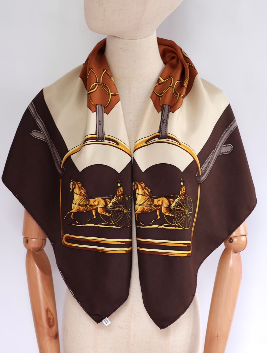 Celine Equestrian Silk Scarf