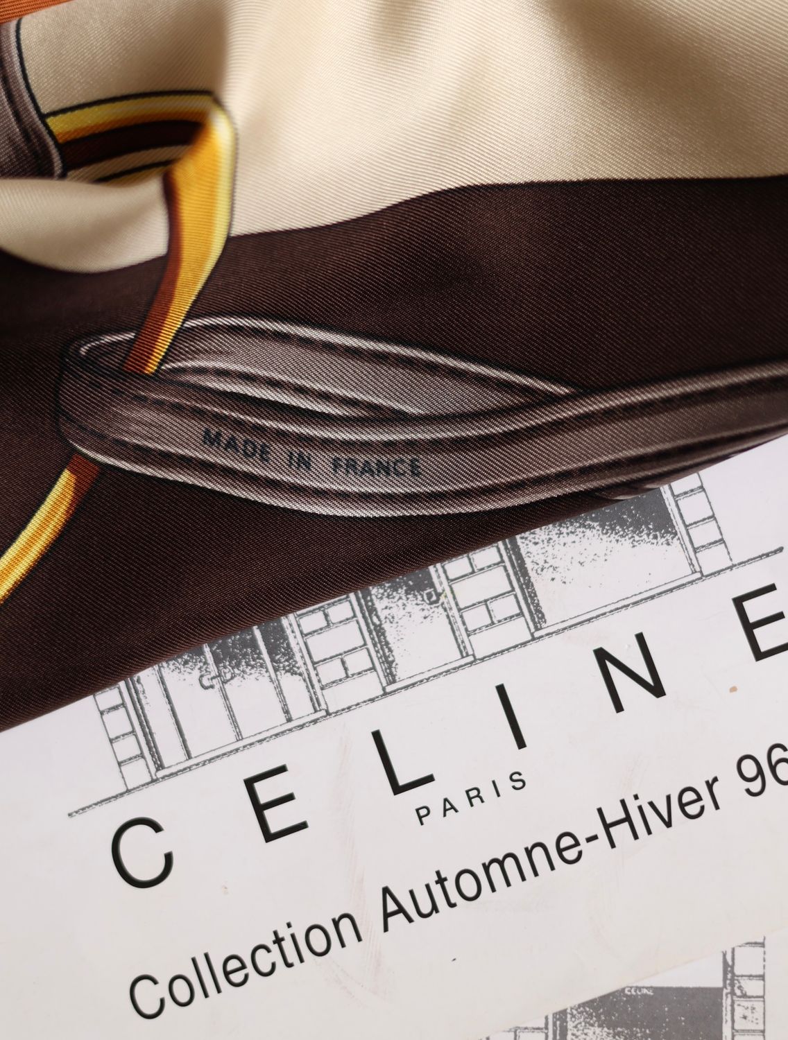 Celine Equestrian Silk Scarf
