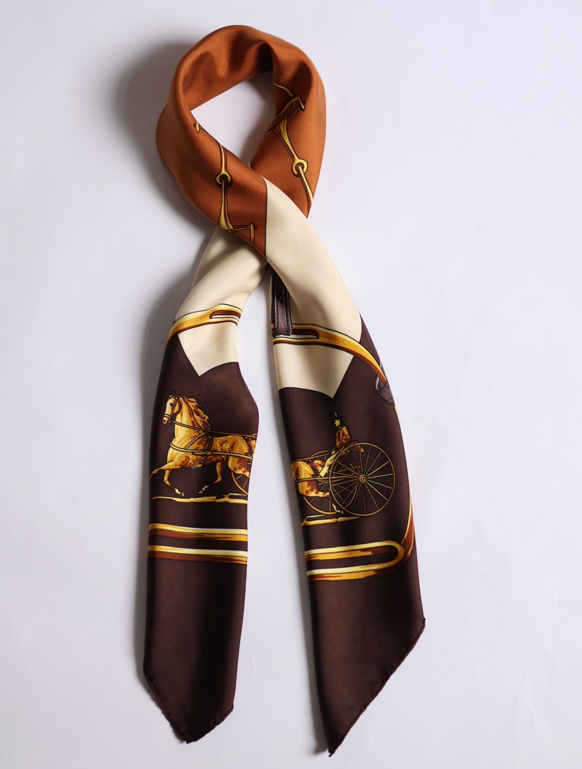 Celine Equestrian Silk Scarf