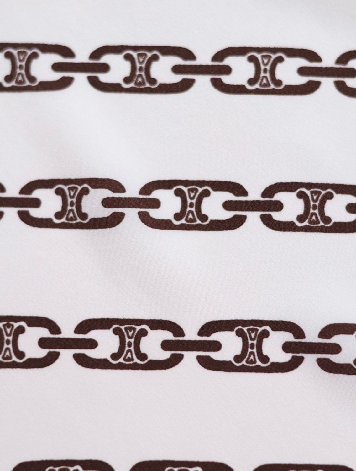 Celine Triomphe Chain Silk Scarf