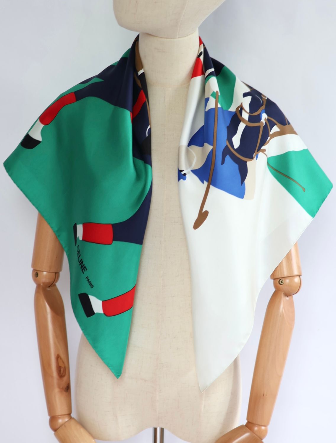 Celine Polo Silk Scarf