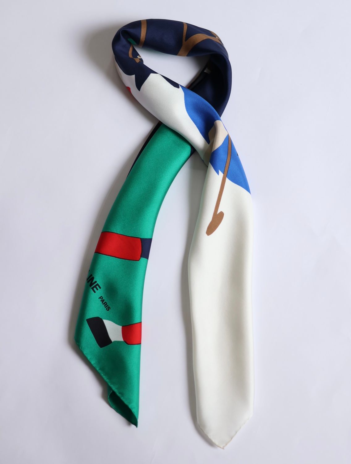 Celine Polo Silk Scarf