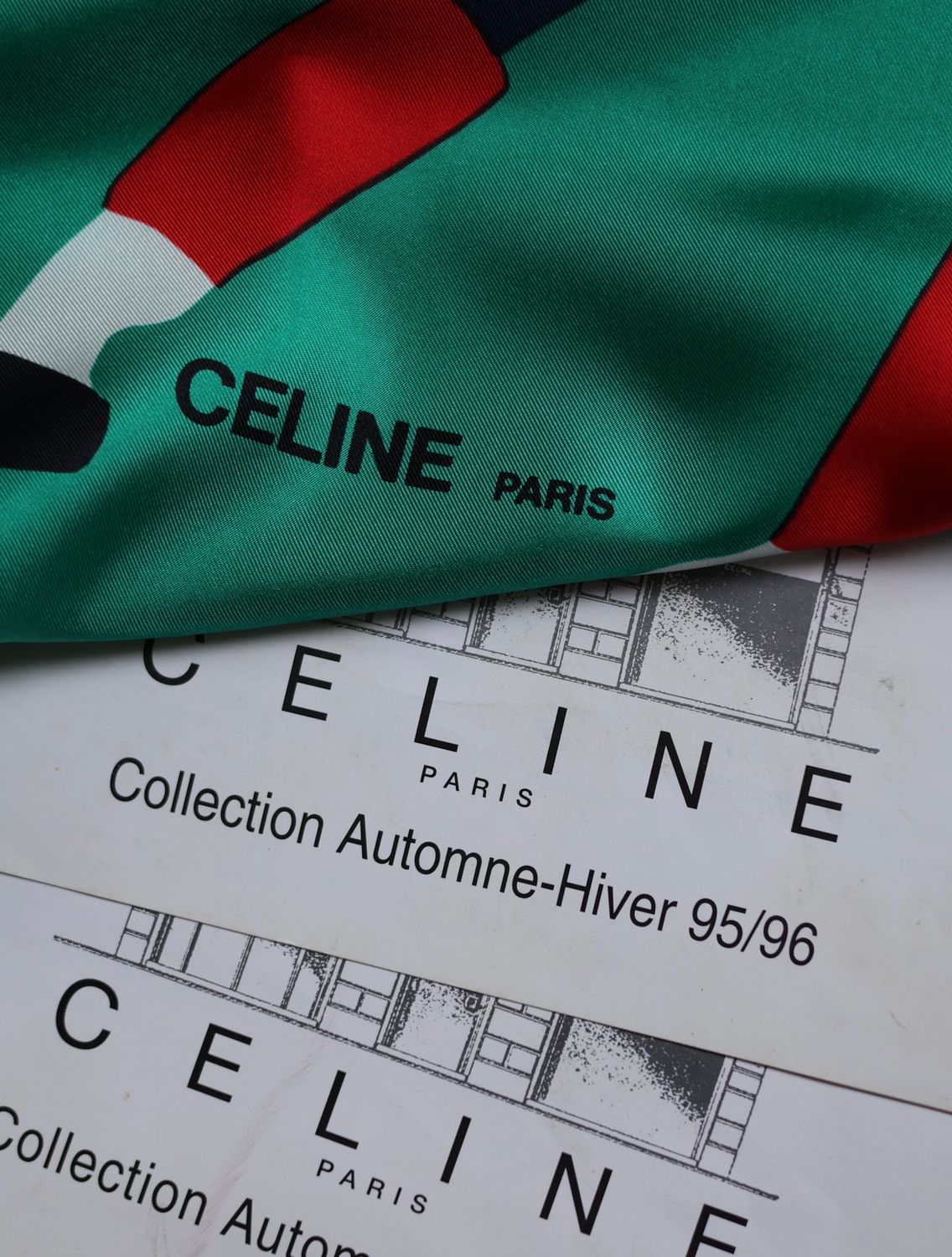 Celine Polo Silk Scarf