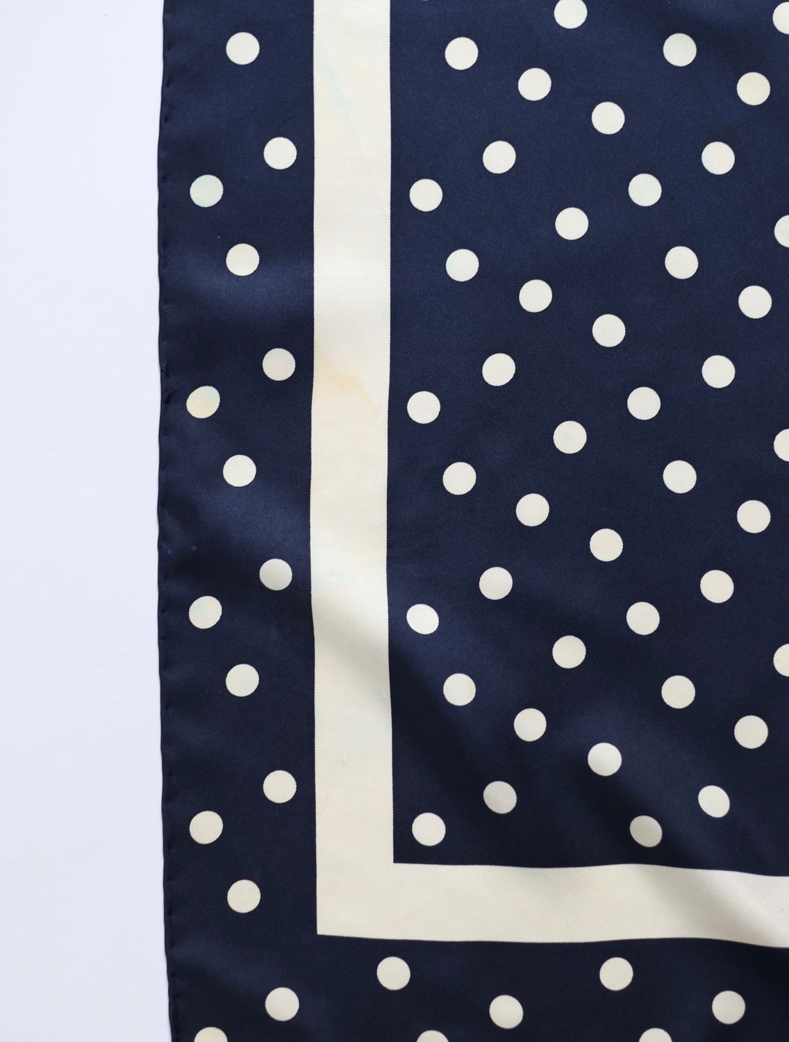 YSL Polka Dot Silk Scarf
