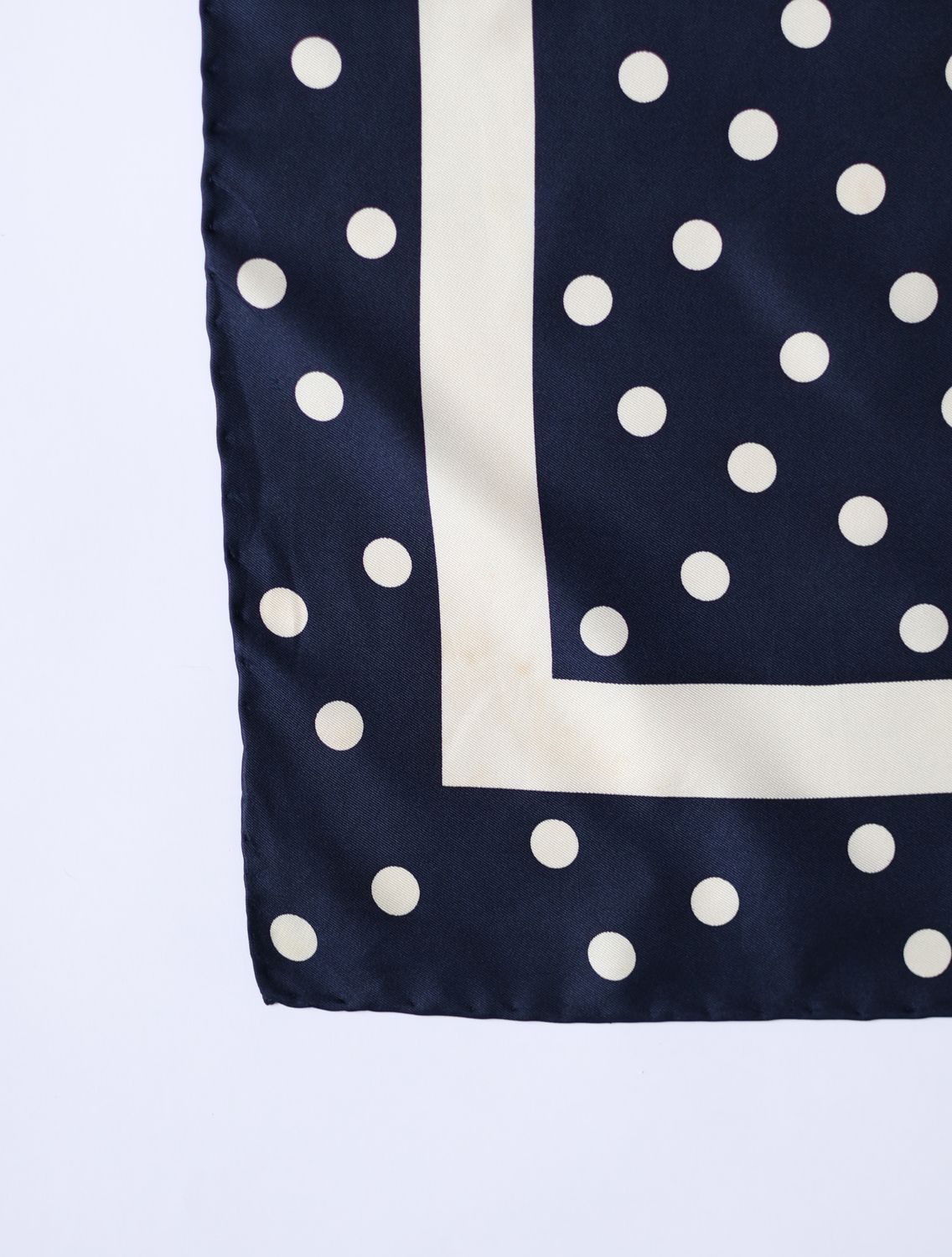 YSL Polka Dot Silk Scarf