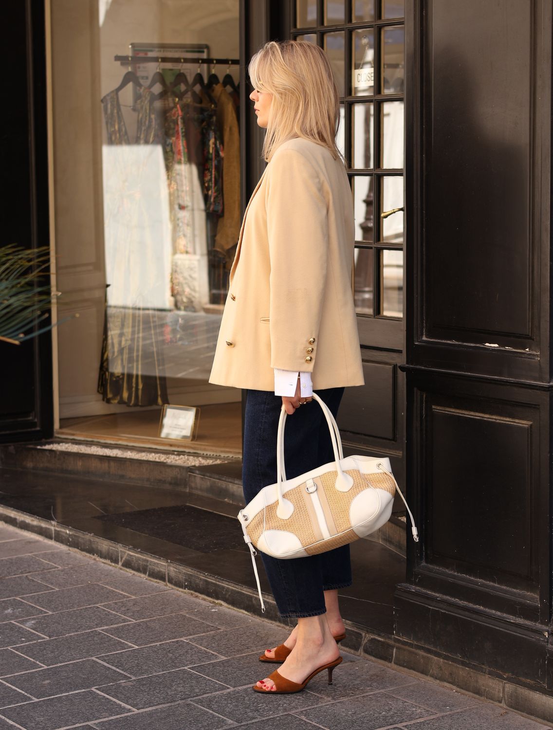 Prada Vitello Paglia Bag