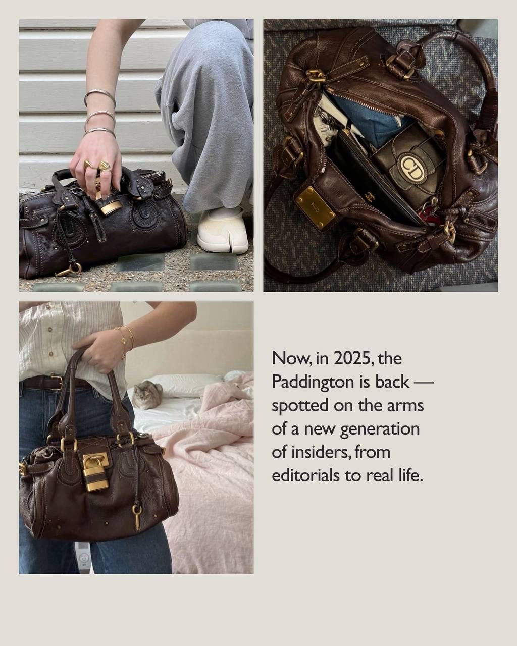 Chloé Paddington Taupe Bag