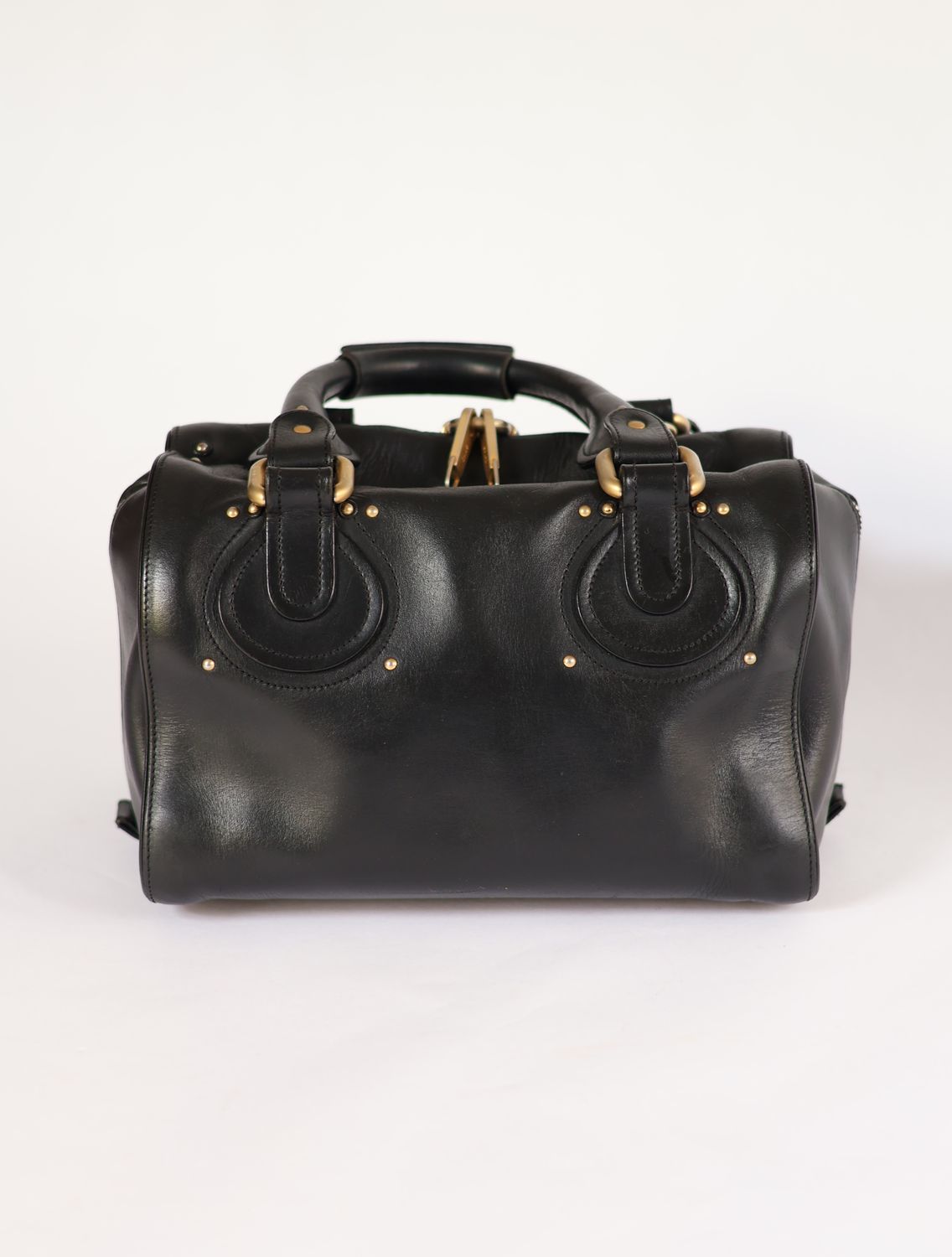 バッグ Chloe Paddington hand bag black Authentic Chloe black Paddington Satchel Shoulder/Hand bag