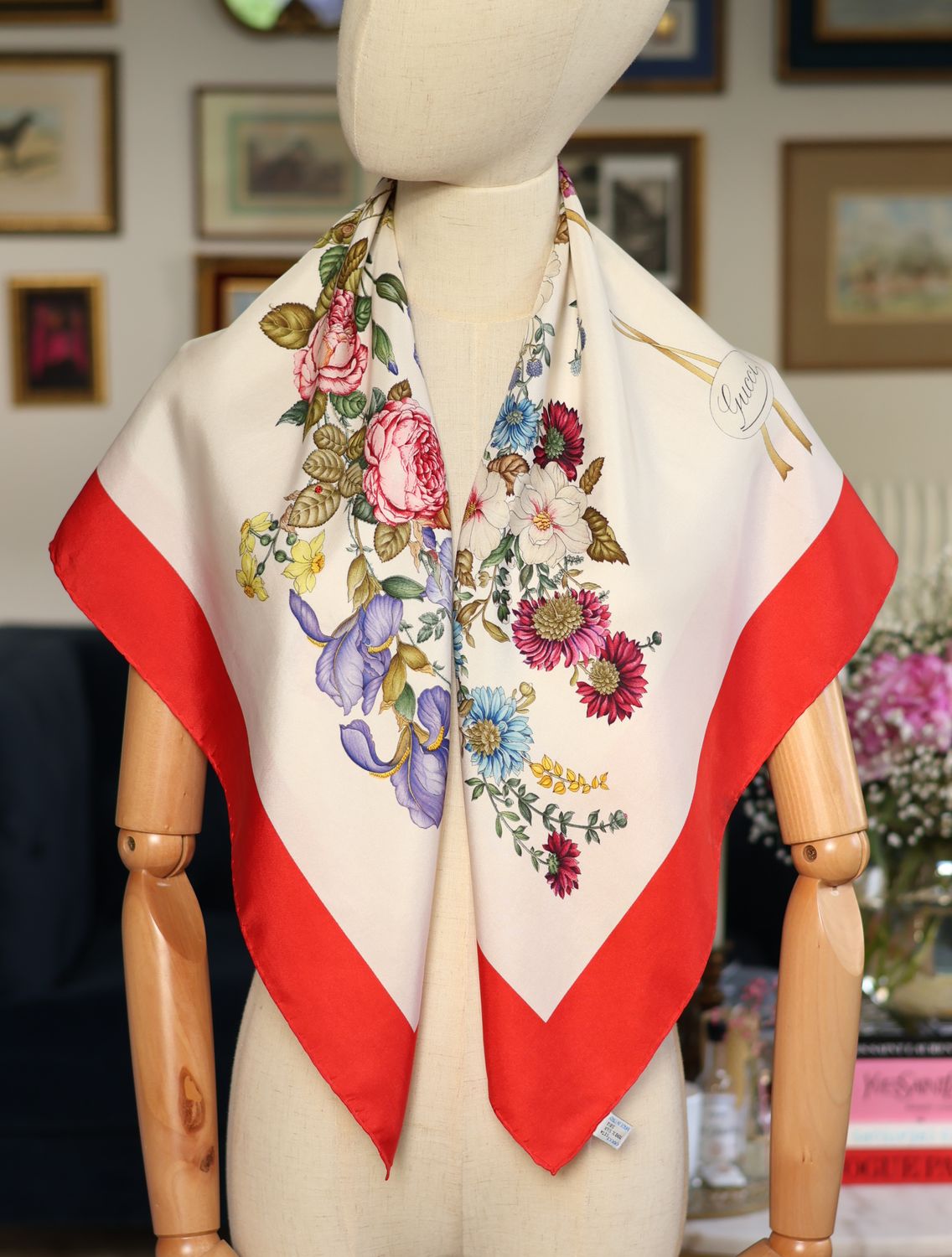 Gucci Flora Printemps Silk Scarf