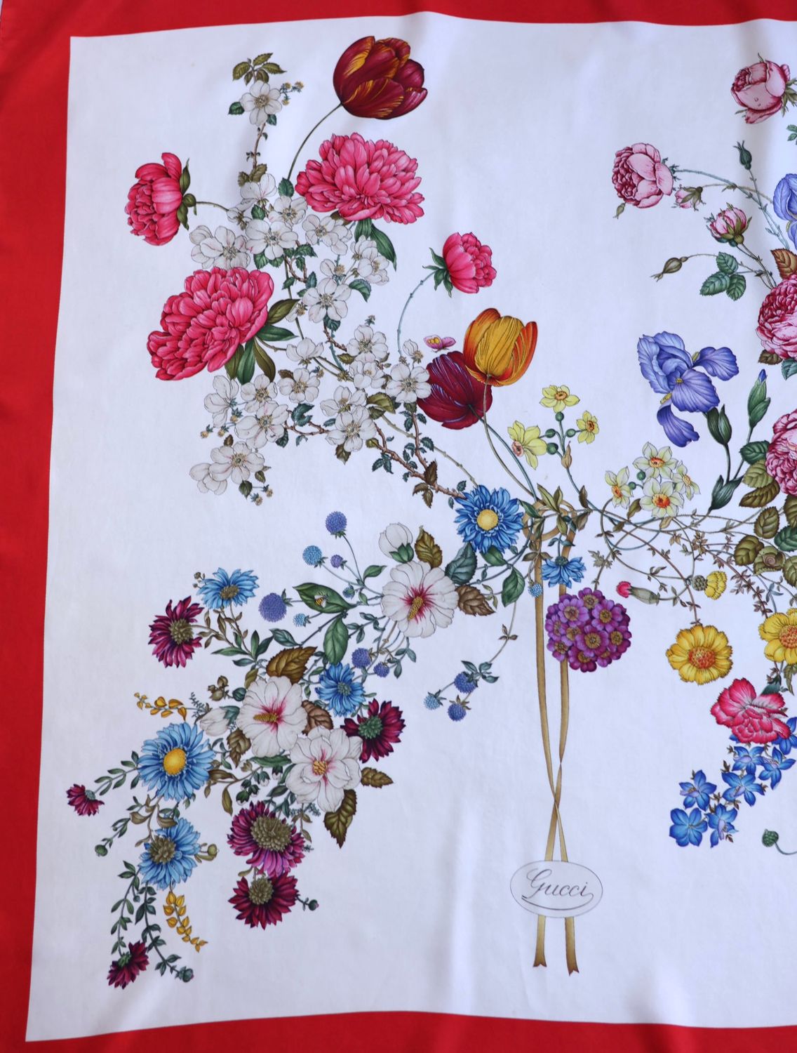 Gucci Flora Printemps Silk Scarf