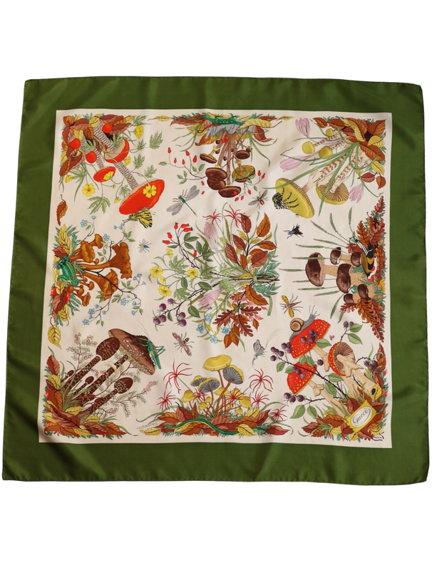 Gucci Flora d’Automne Silk Scarf