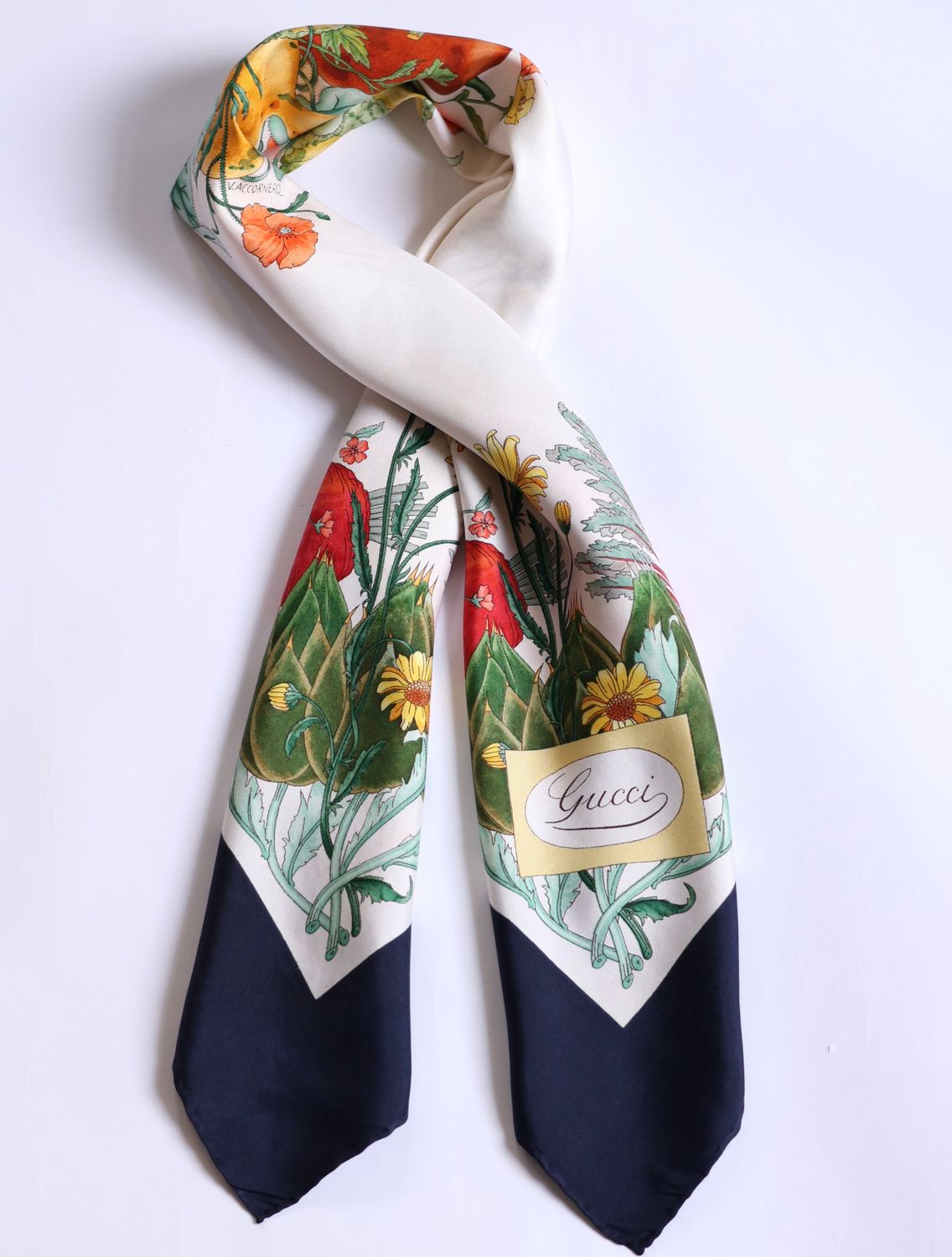 Gucci Flora Potager Silk Scarf
