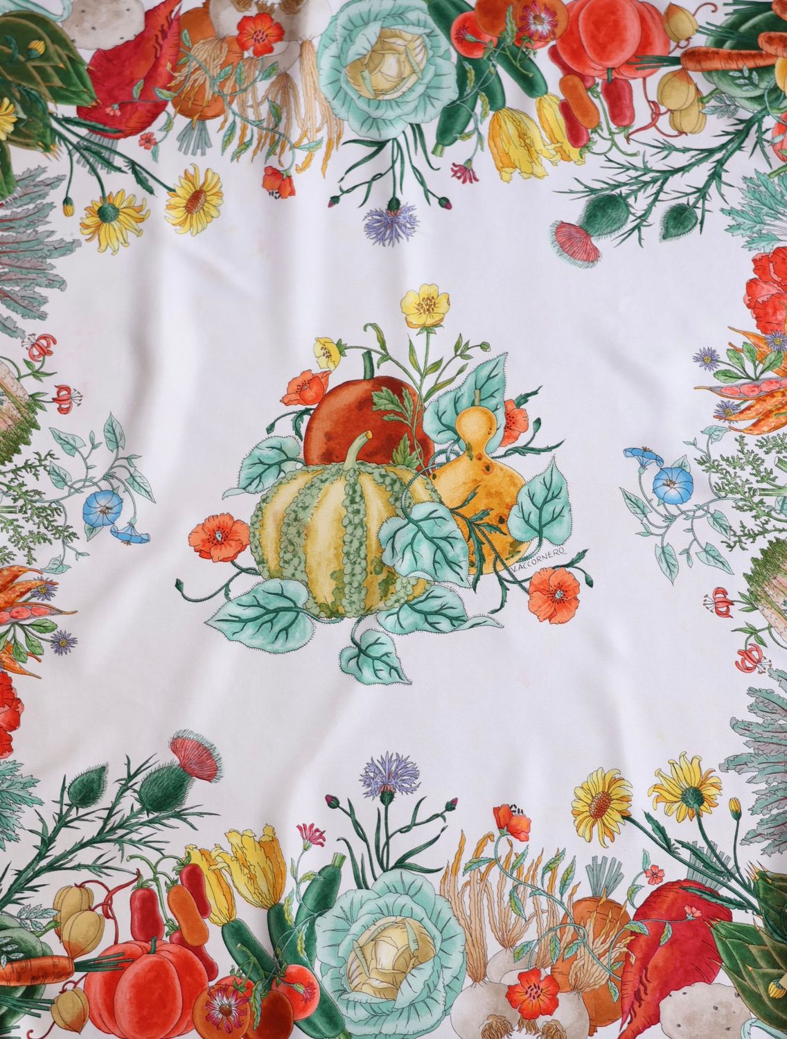 Gucci Flora Potager Silk Scarf