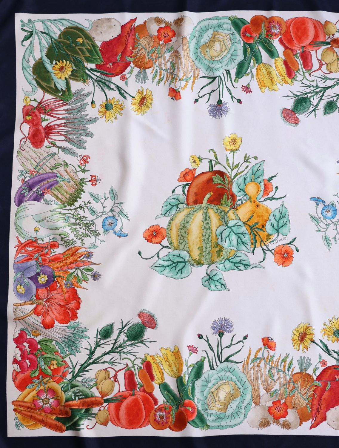Gucci Flora Potager Silk Scarf
