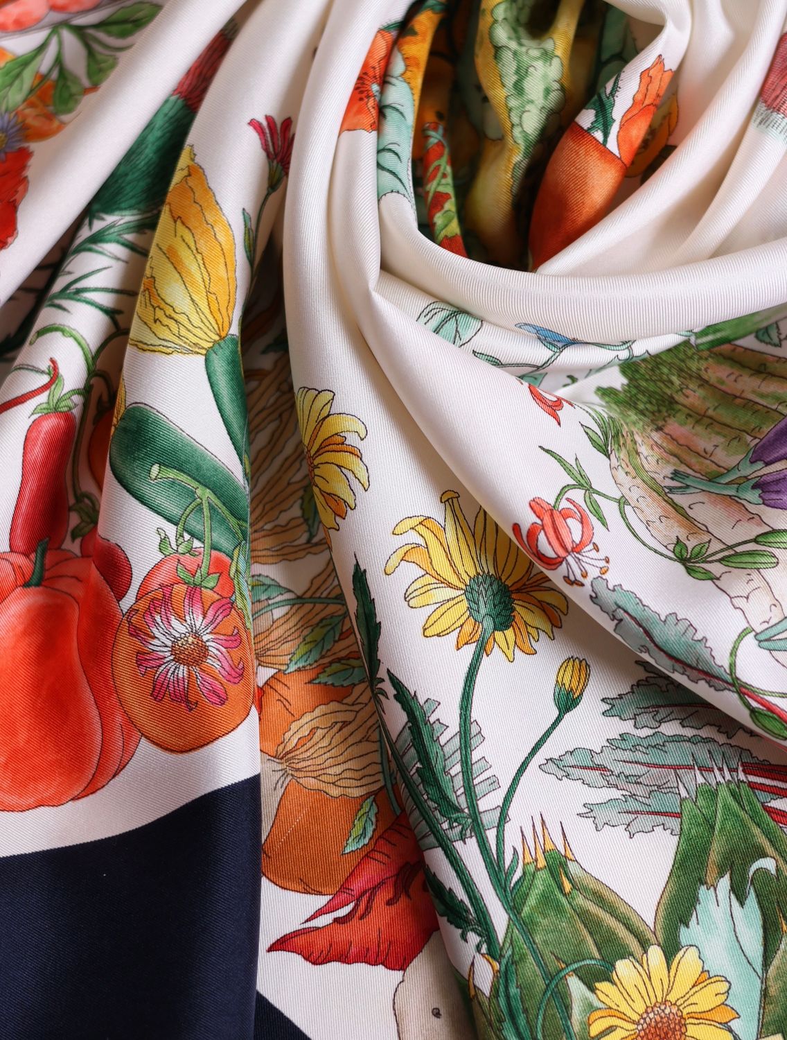 Gucci Flora Potager Silk Scarf