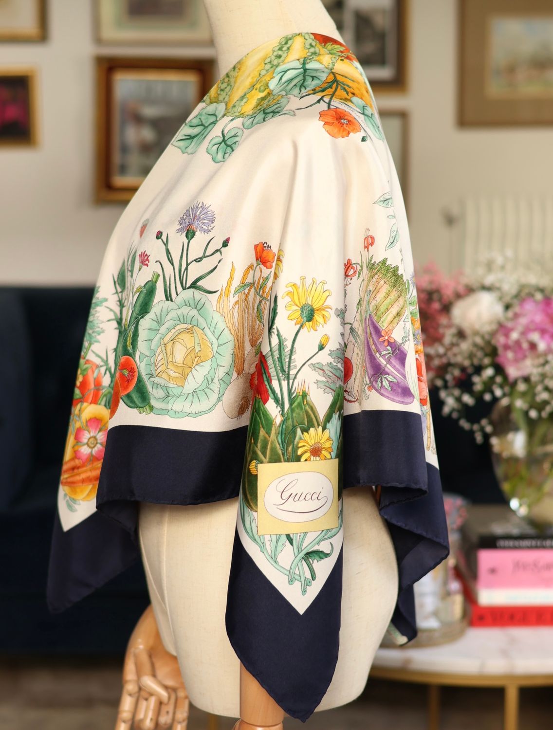 Gucci Flora Potager Silk Scarf