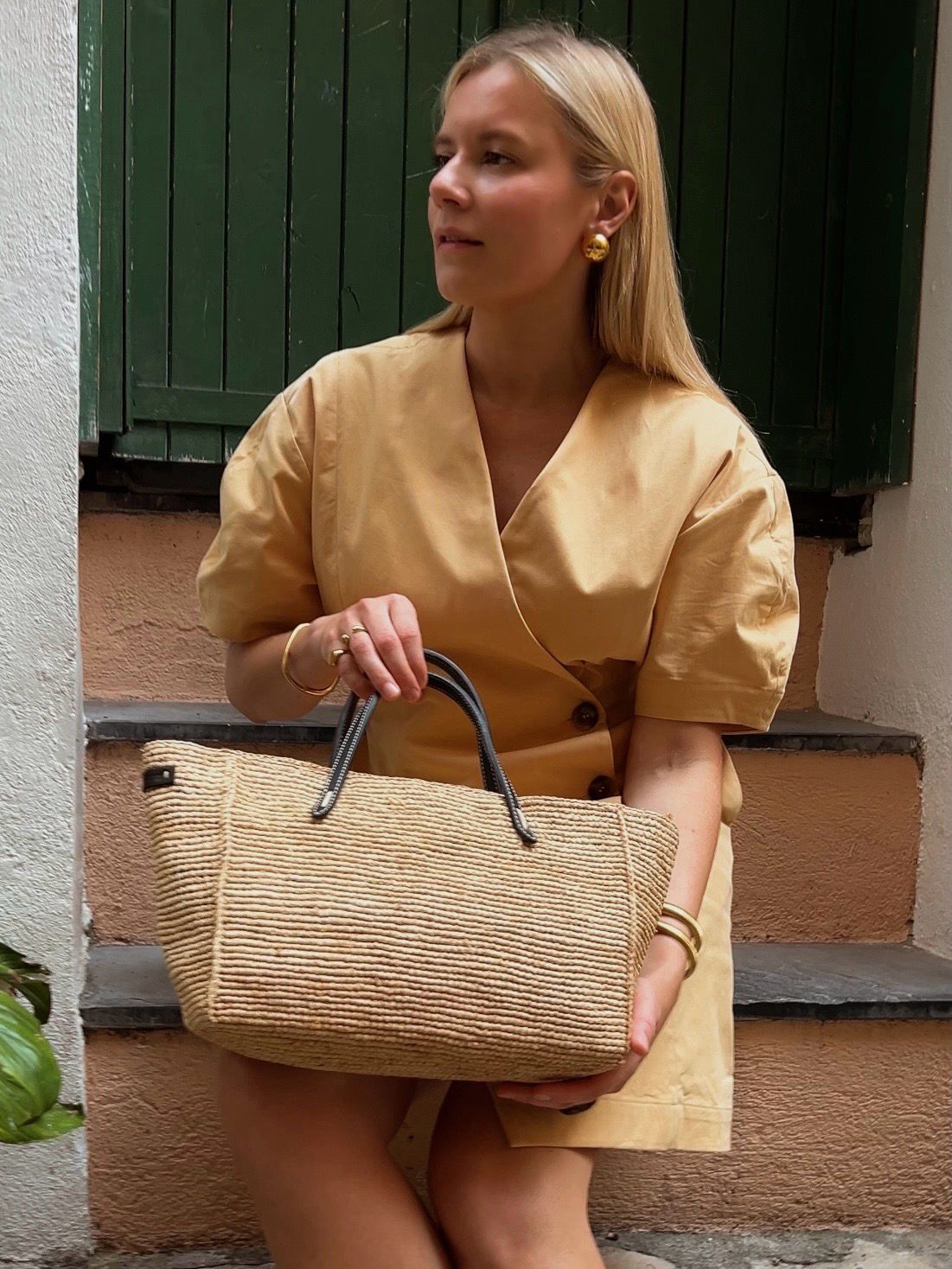 Côte Raffia Basket Bag